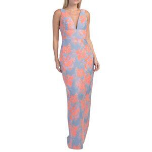 AMSALE Ice Floral Printed Gown